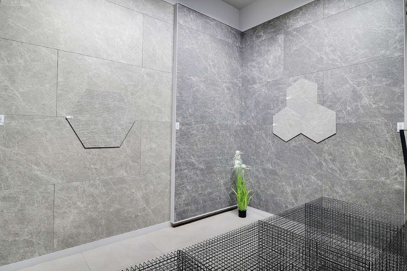 Glazed Vitrified  Tiles Display of Boffo Granito LLP