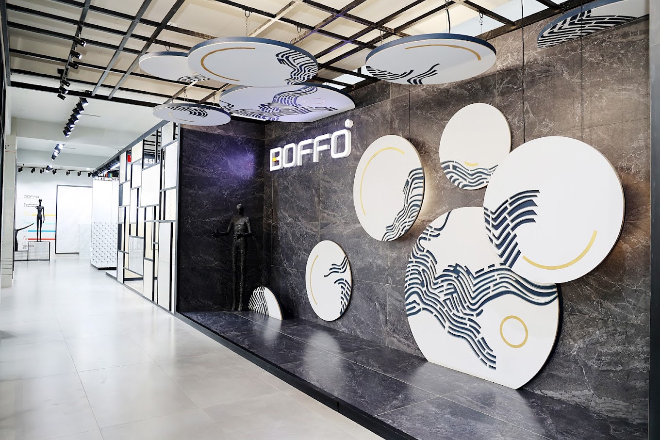 High Gloss Vitrified Tiles Display of Boffo Granito LLP