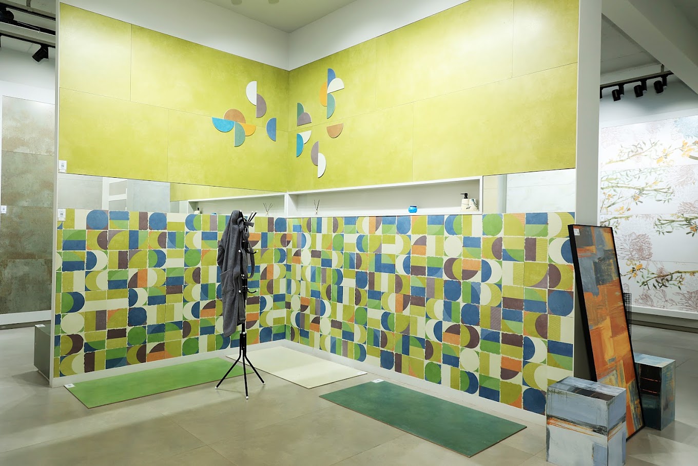 High Gloss Vitrified Tiles Display of Boffo Granito LLP