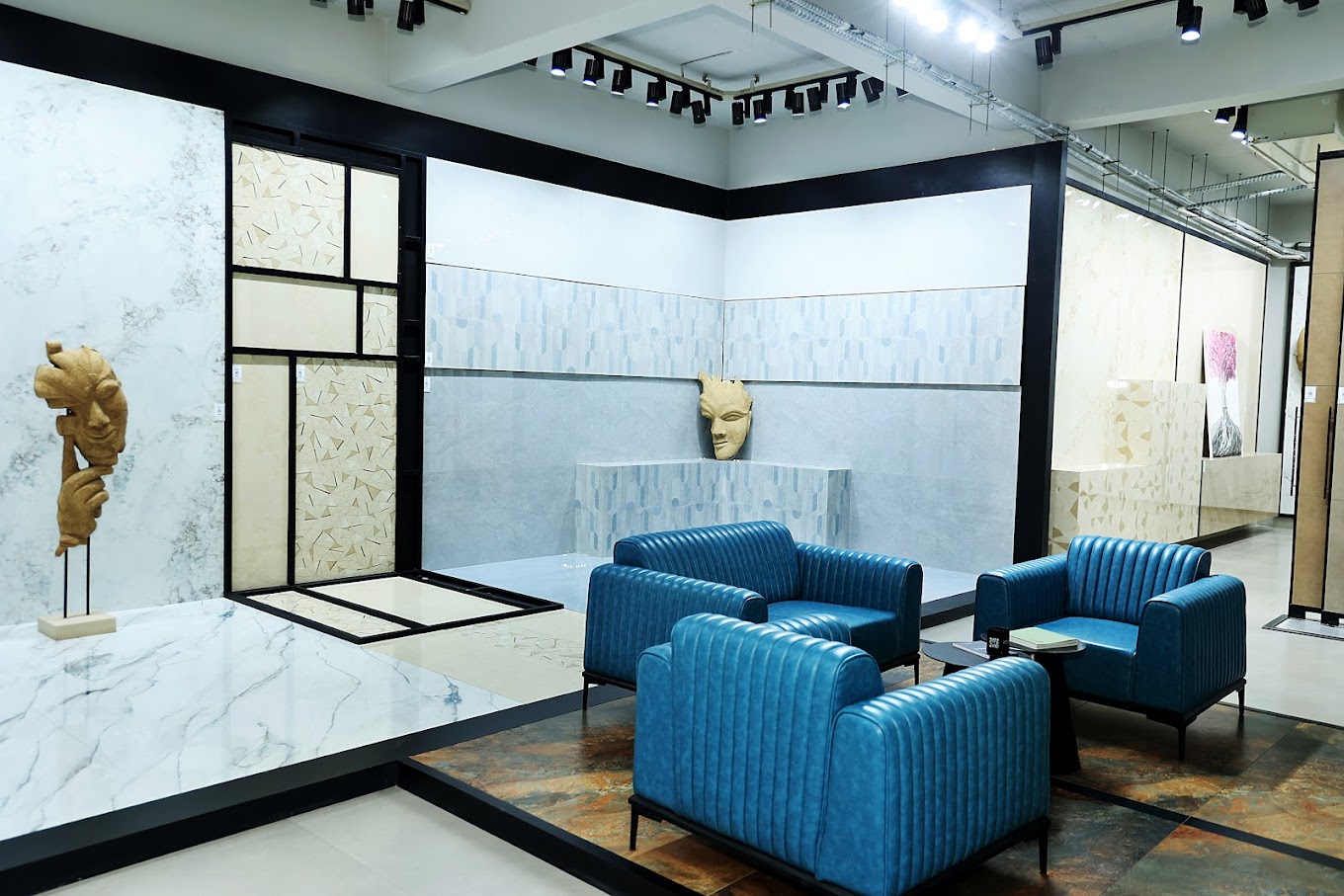 Sugar Vitrified Tiles Display of Boffo Granito LLP