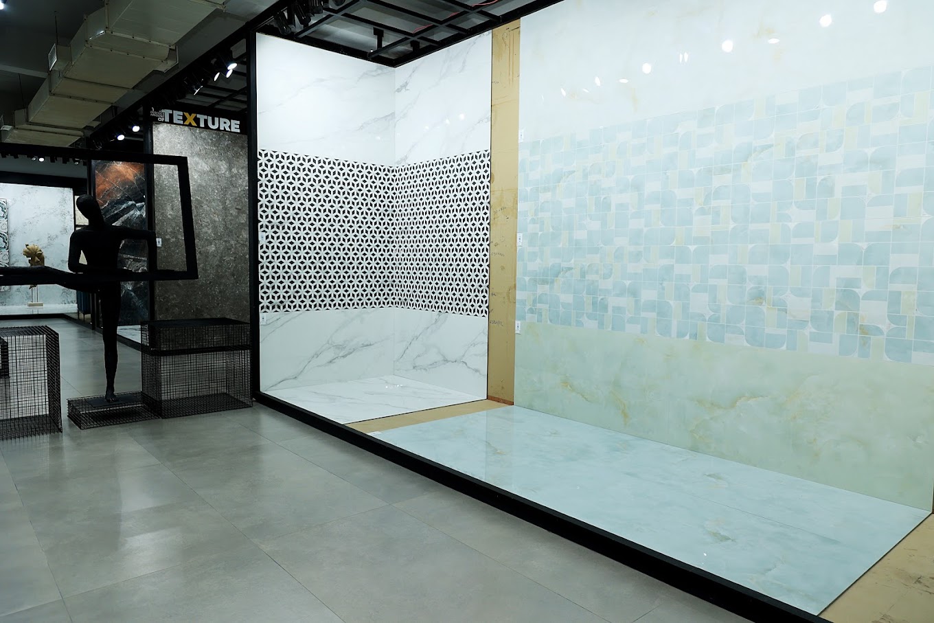 High Gloss Vitrified Tiles Display of Boffo Granito LLP