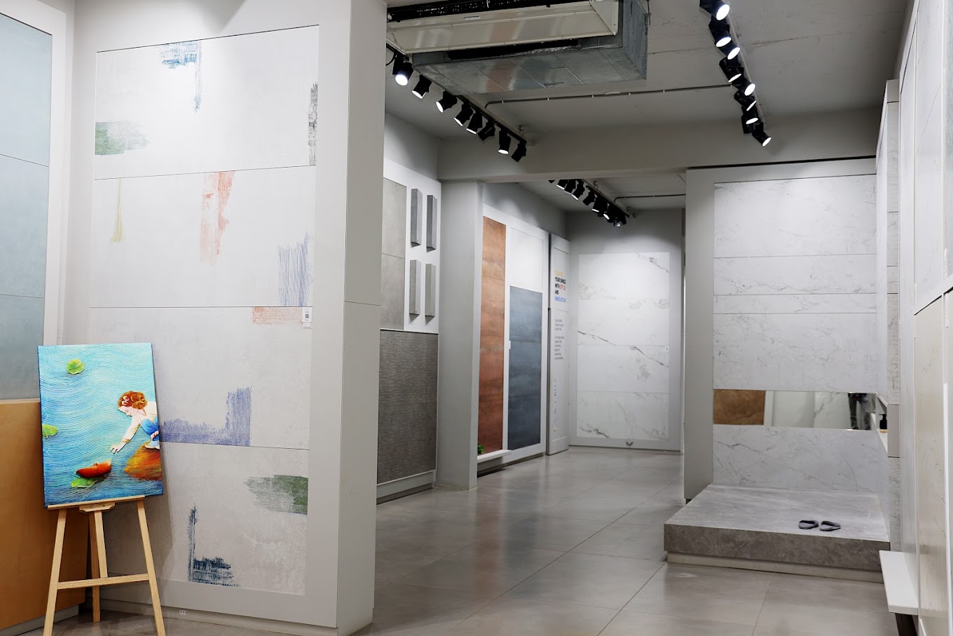 Glazed Vitrified  Tiles Display of Boffo Granito LLP