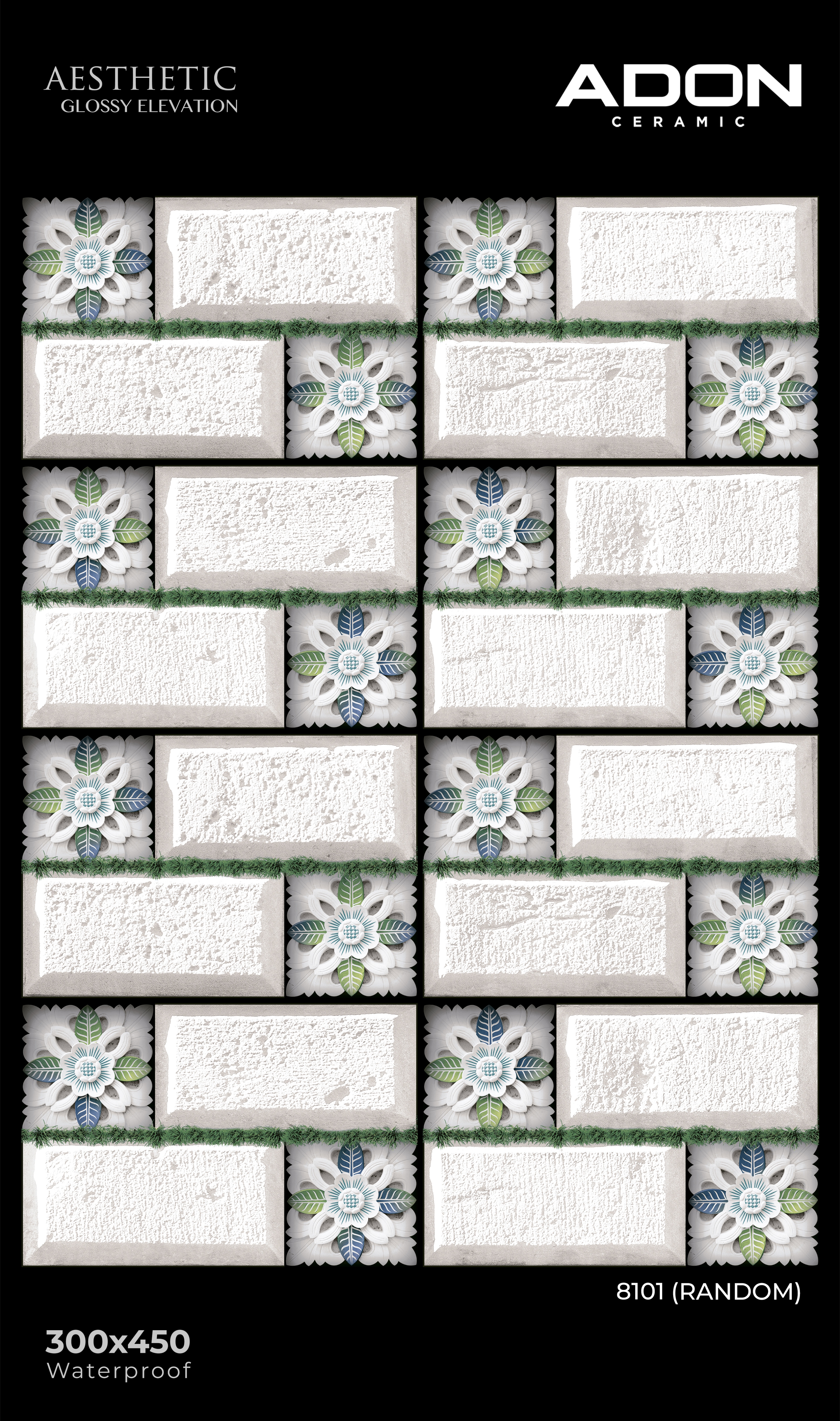 8101 Elevation Wall Tiles - 300x450mm