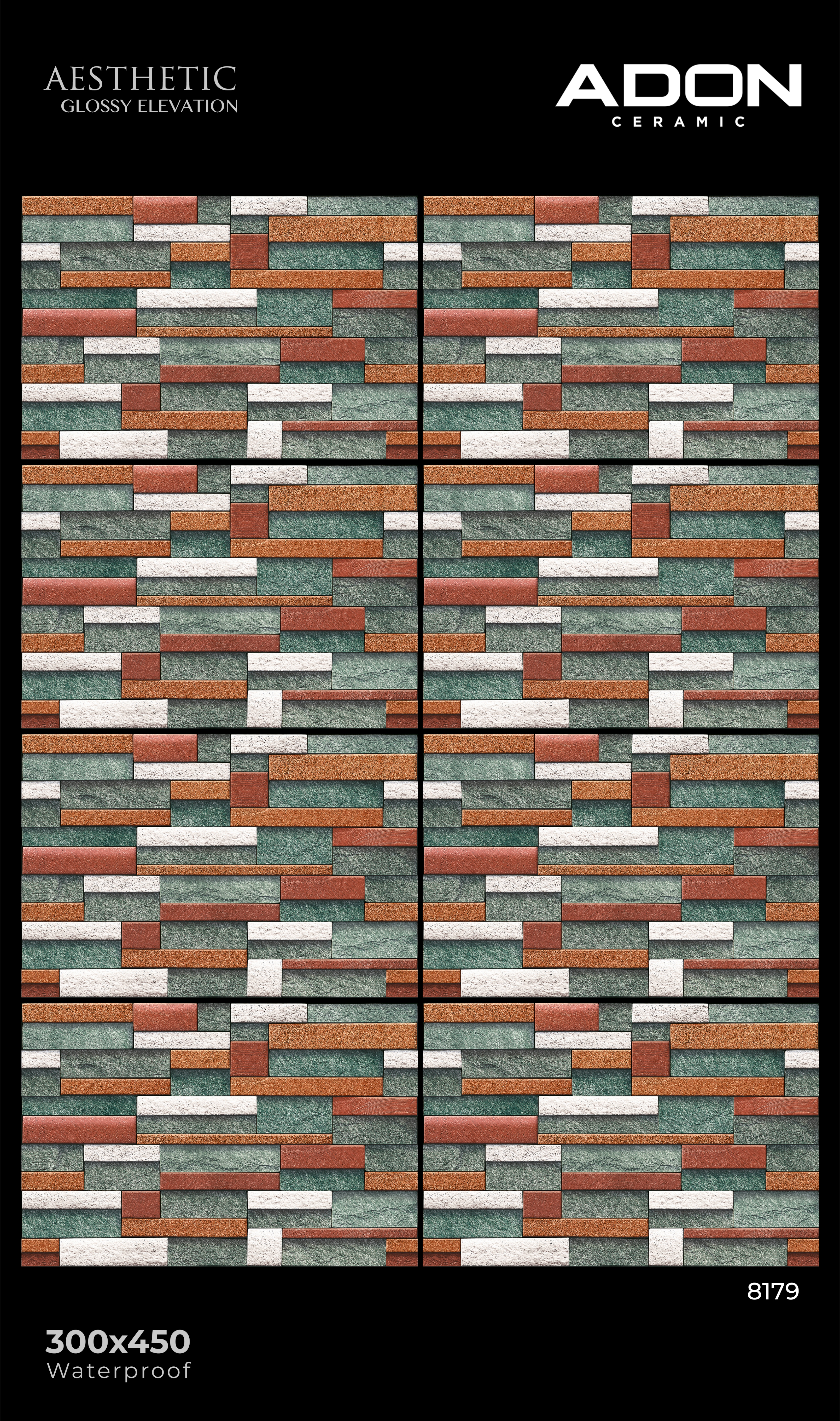 8179 Elevation Wall Tiles - 300x450mm