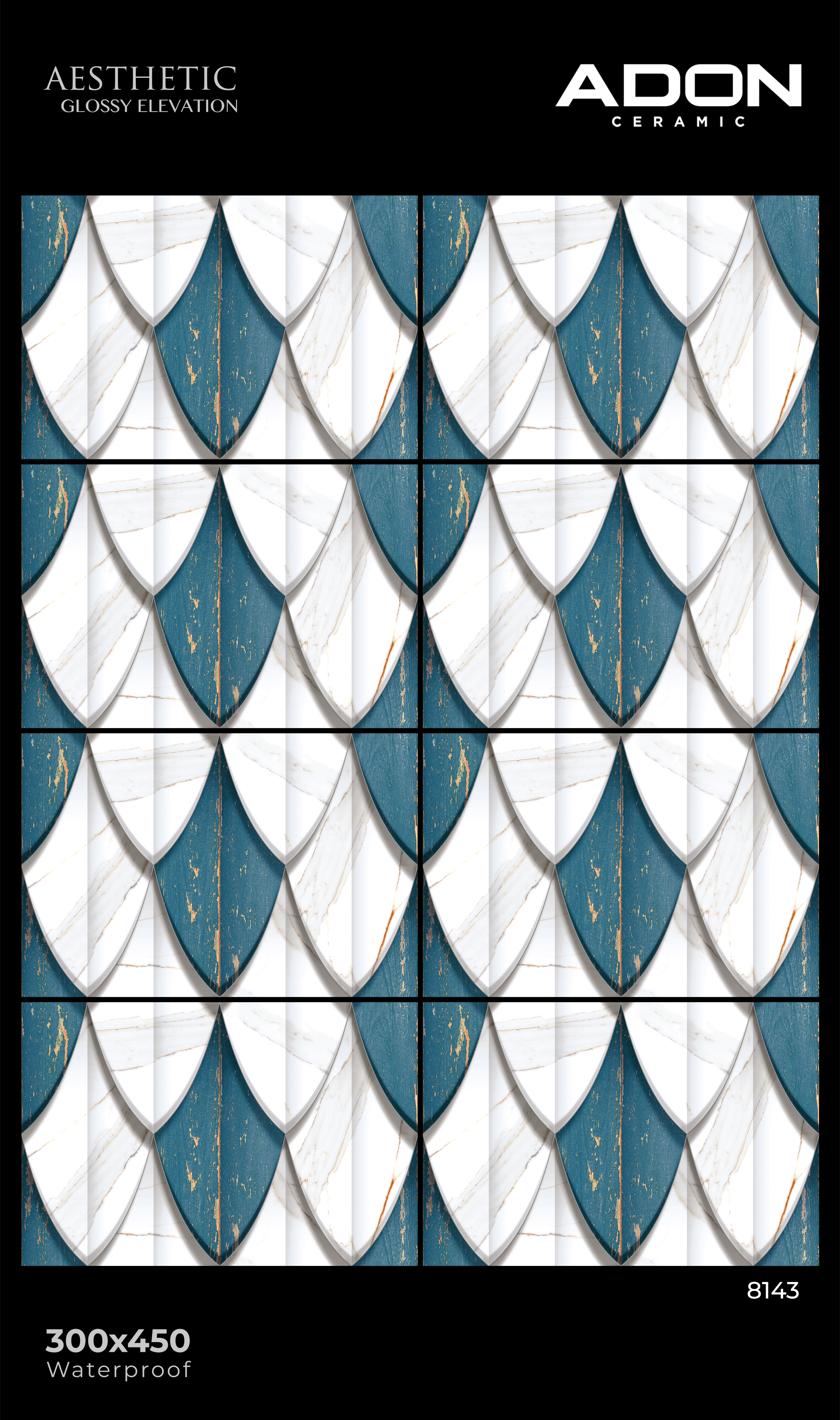 8143 Elevation Wall Tiles - 300x450mm