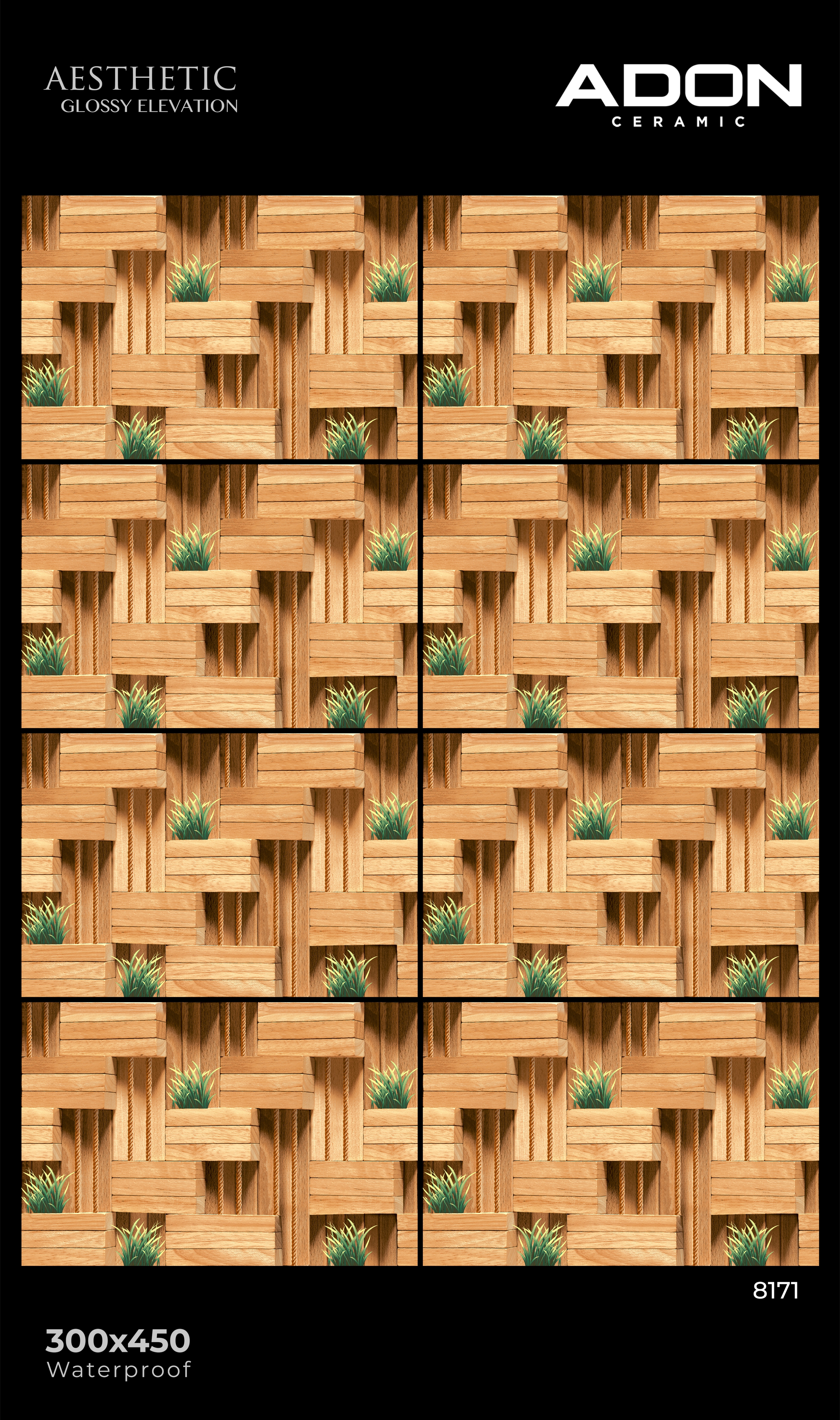 8171 Elevation Wall Tiles - 300x450mm