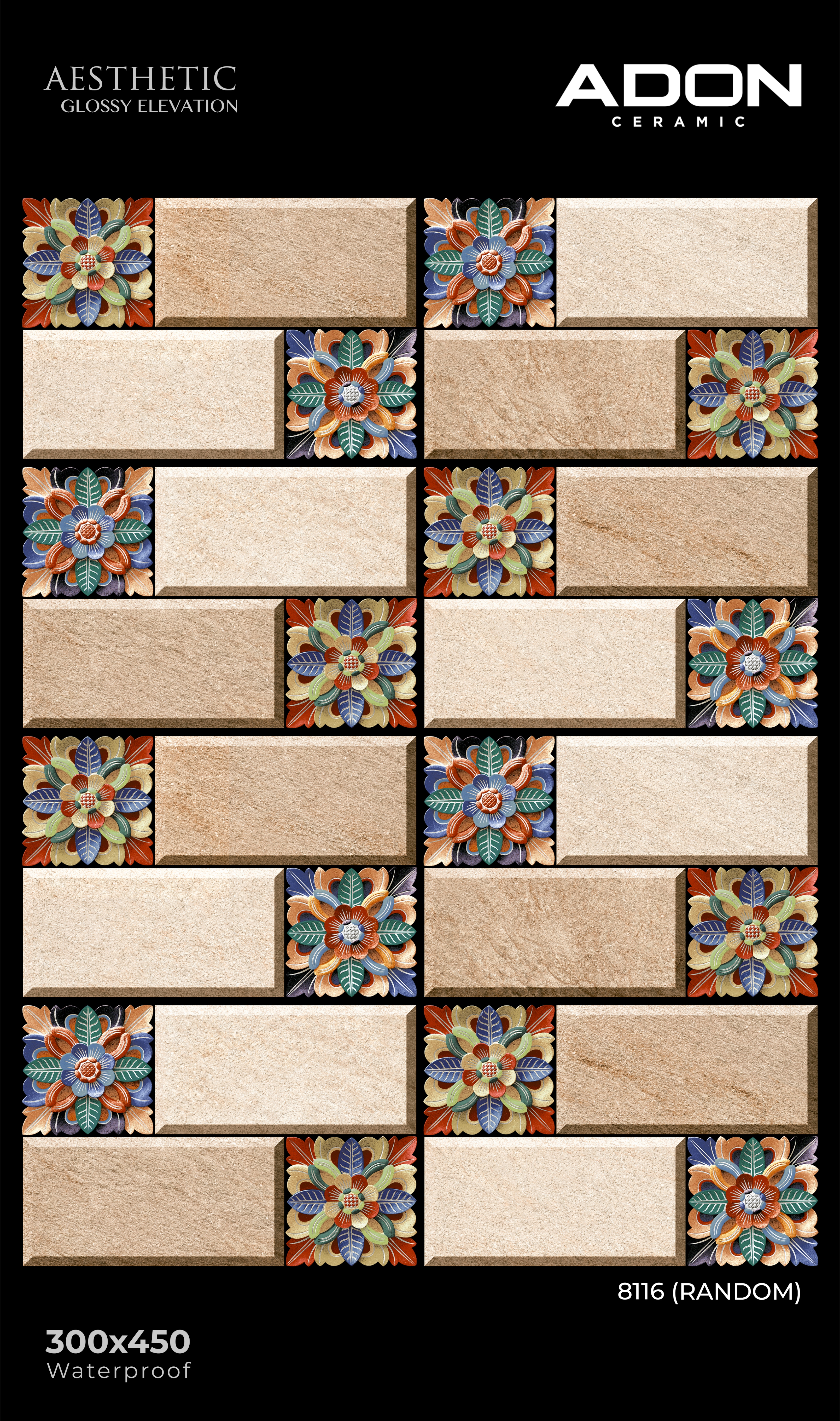 8116 Elevation Wall Tiles - 300x450mm