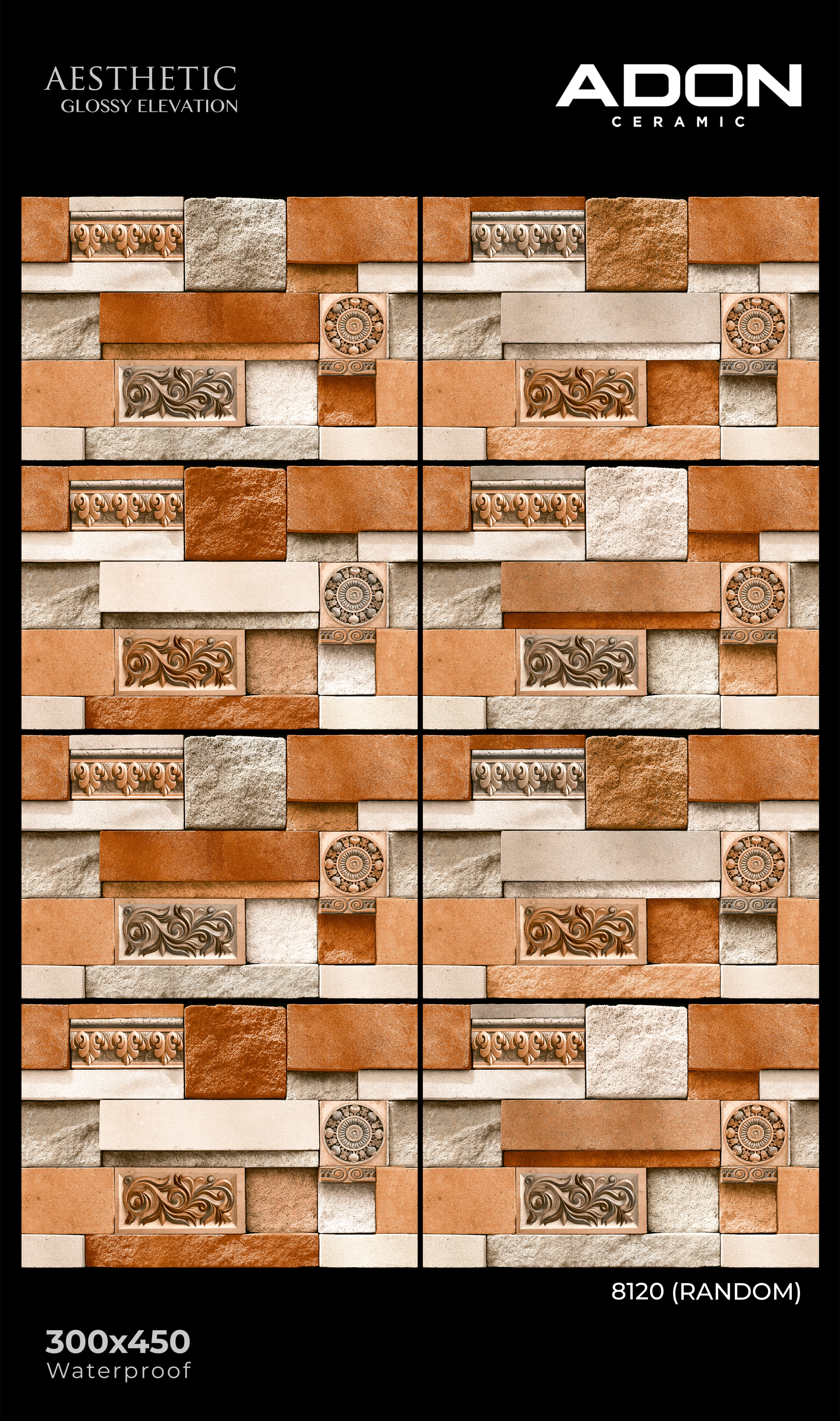 8120 Elevation Wall Tiles - 300x450mm