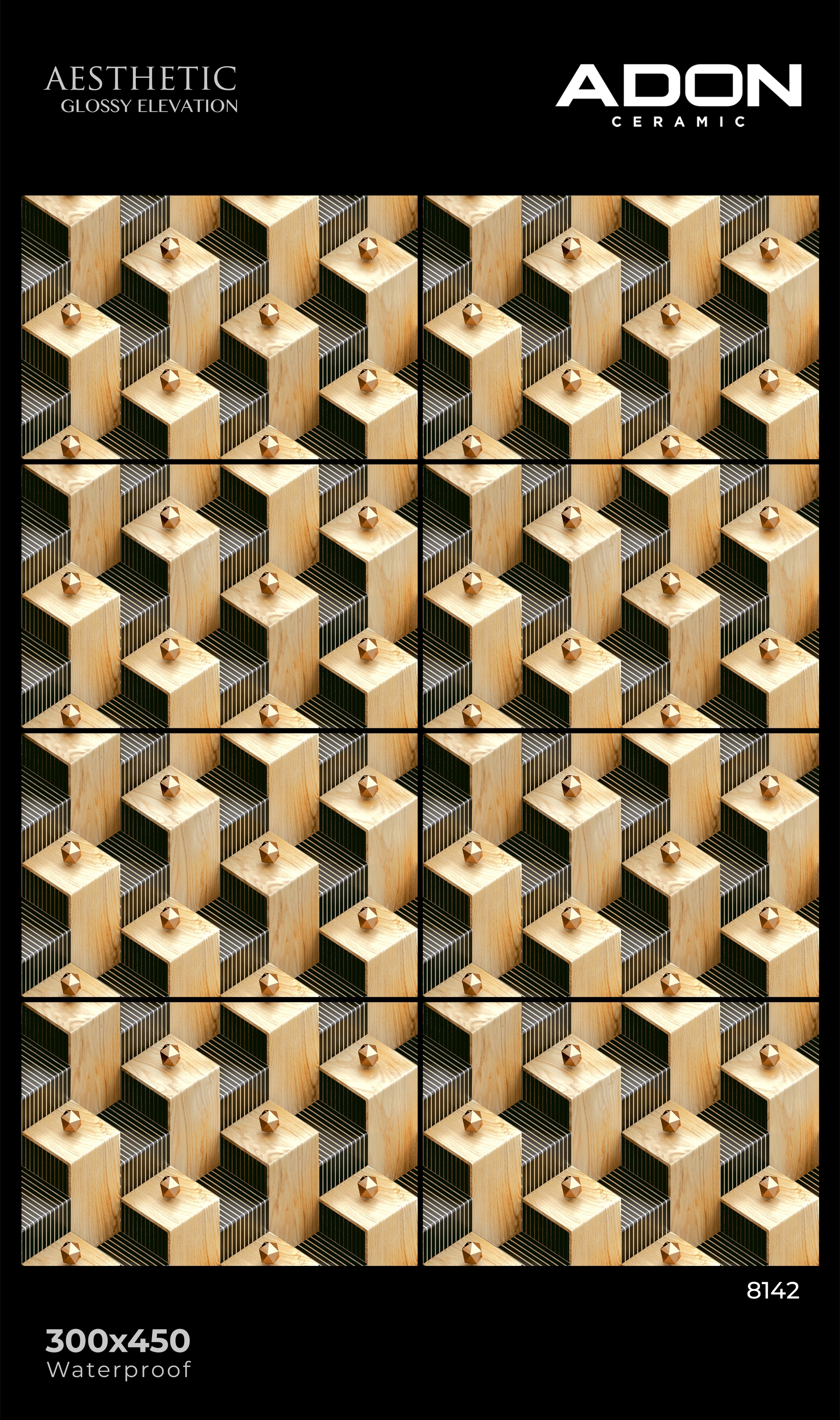 8142 Elevation Wall Tiles - 300x450mm