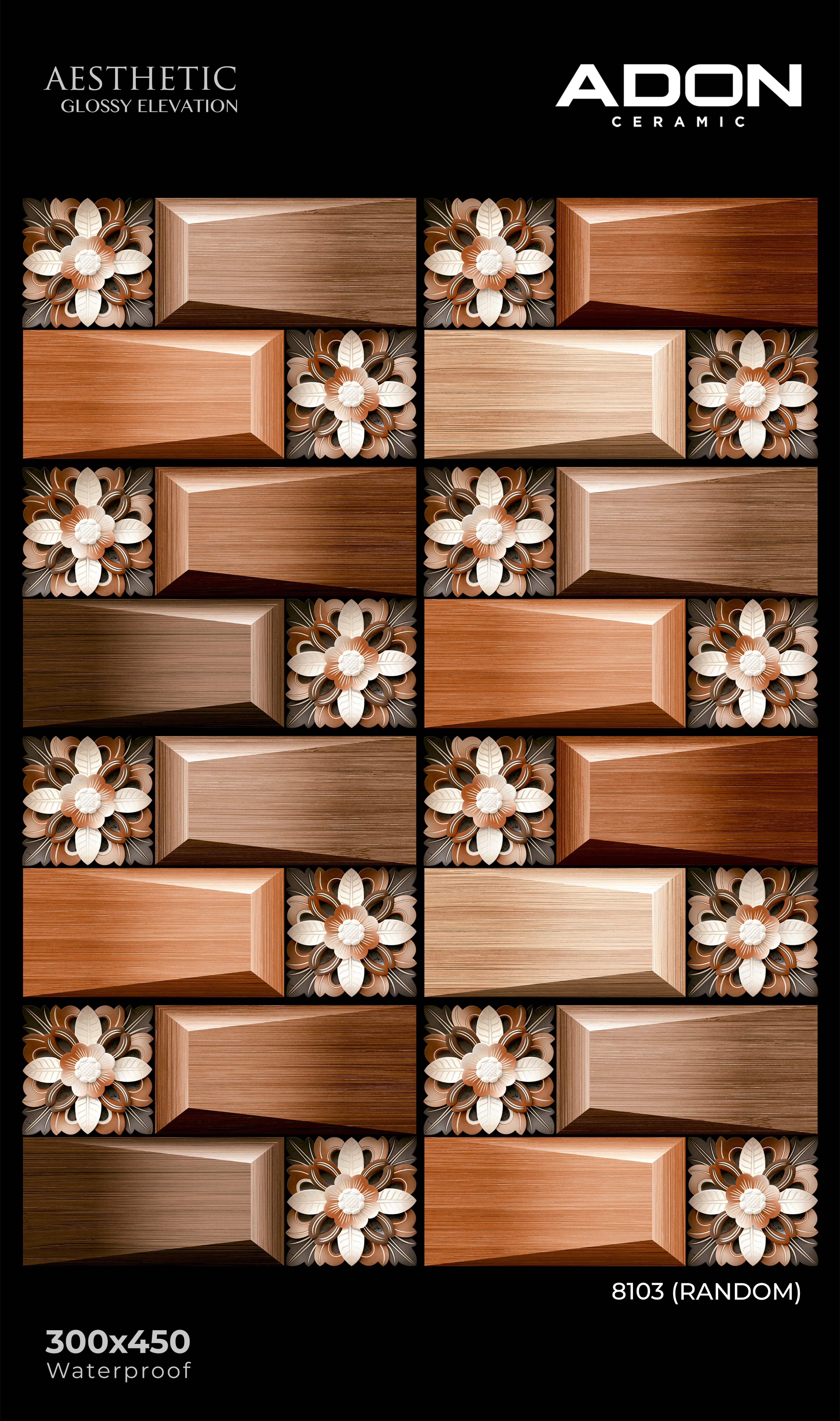 8103 Elevation Wall Tiles - 300x450mm